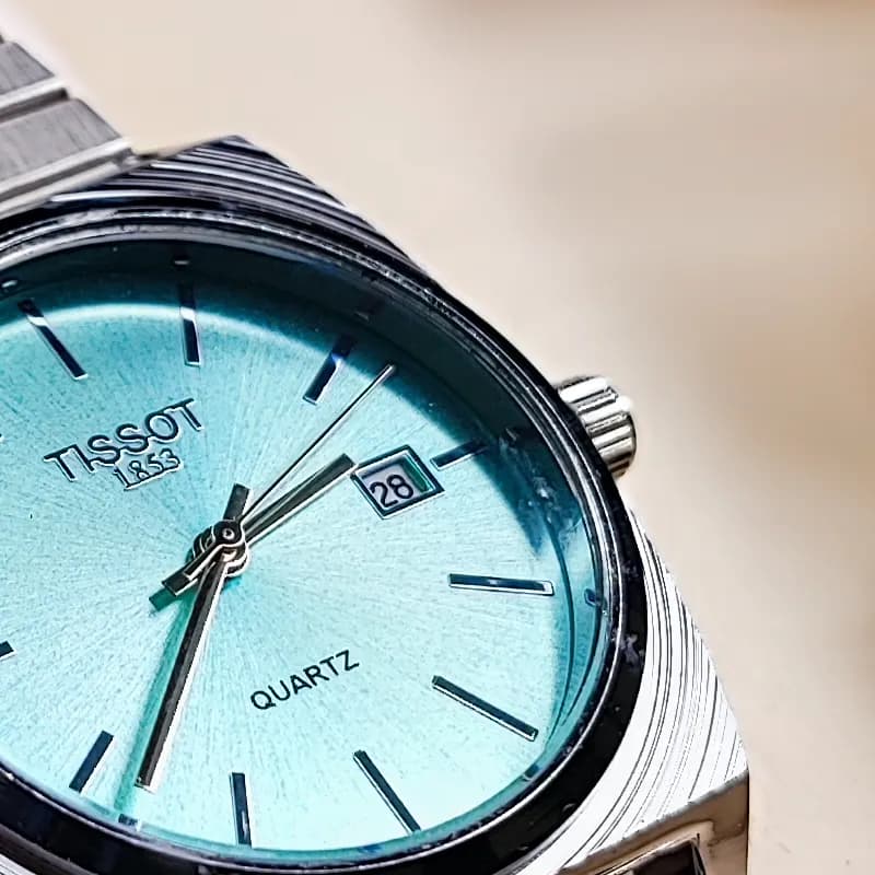 ساعت مچی مردانه تیسوت گادفادر نقره ای تیفانی TISSOT — تصویر ۸