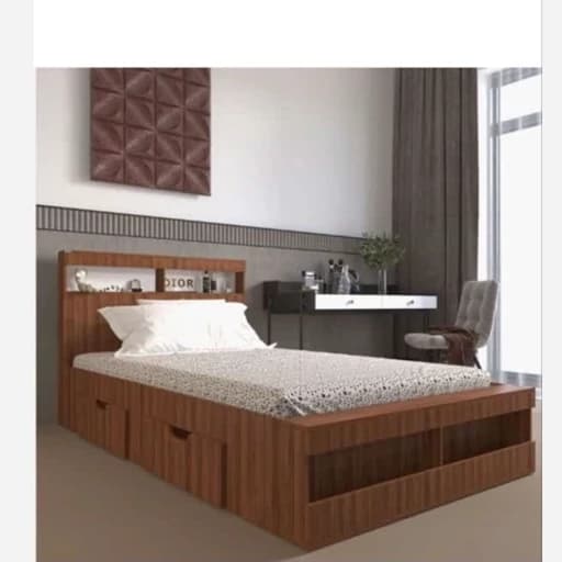 تخت خواب یک و نیم نفره SL0095 مبلمان فرنا مدل 1144058