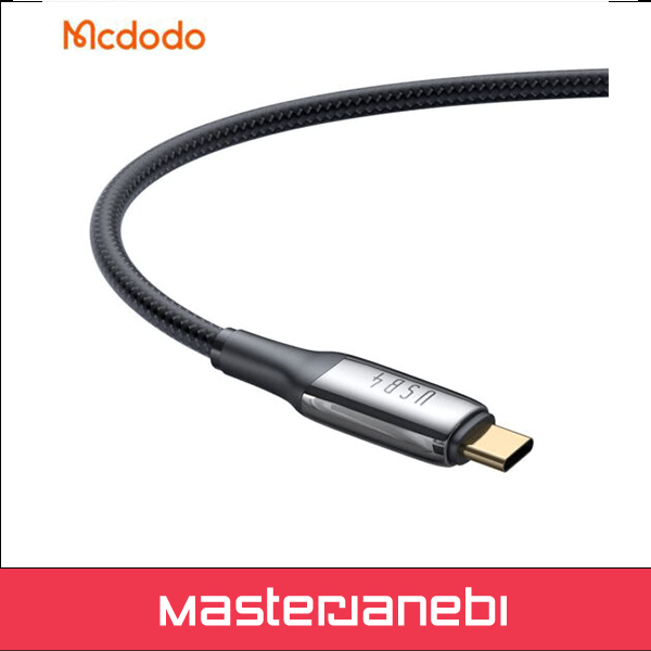 کابل شارژ و انتقال تصویر 240 واتی دو سر تایپ سی مک دودو مدل MCDODO CA_2990 طول 1.2متر — تصویر ۳
