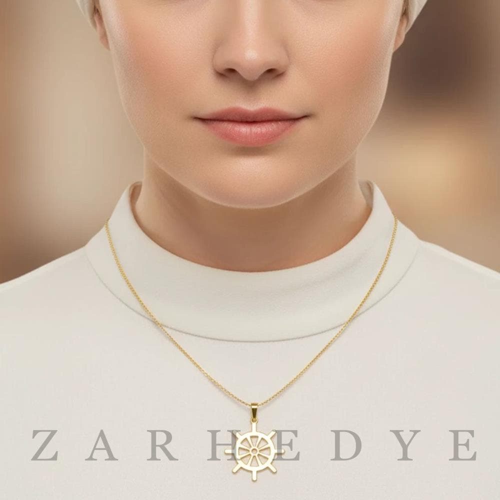 آویز طلا سکان کد 01 — تصویر ۲