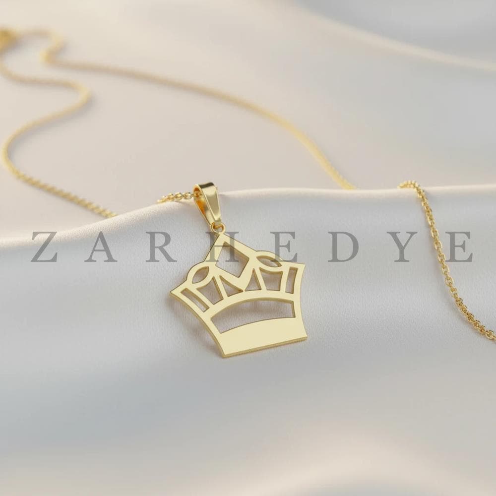 آویز طلا تاج کد 01 — تصویر ۳