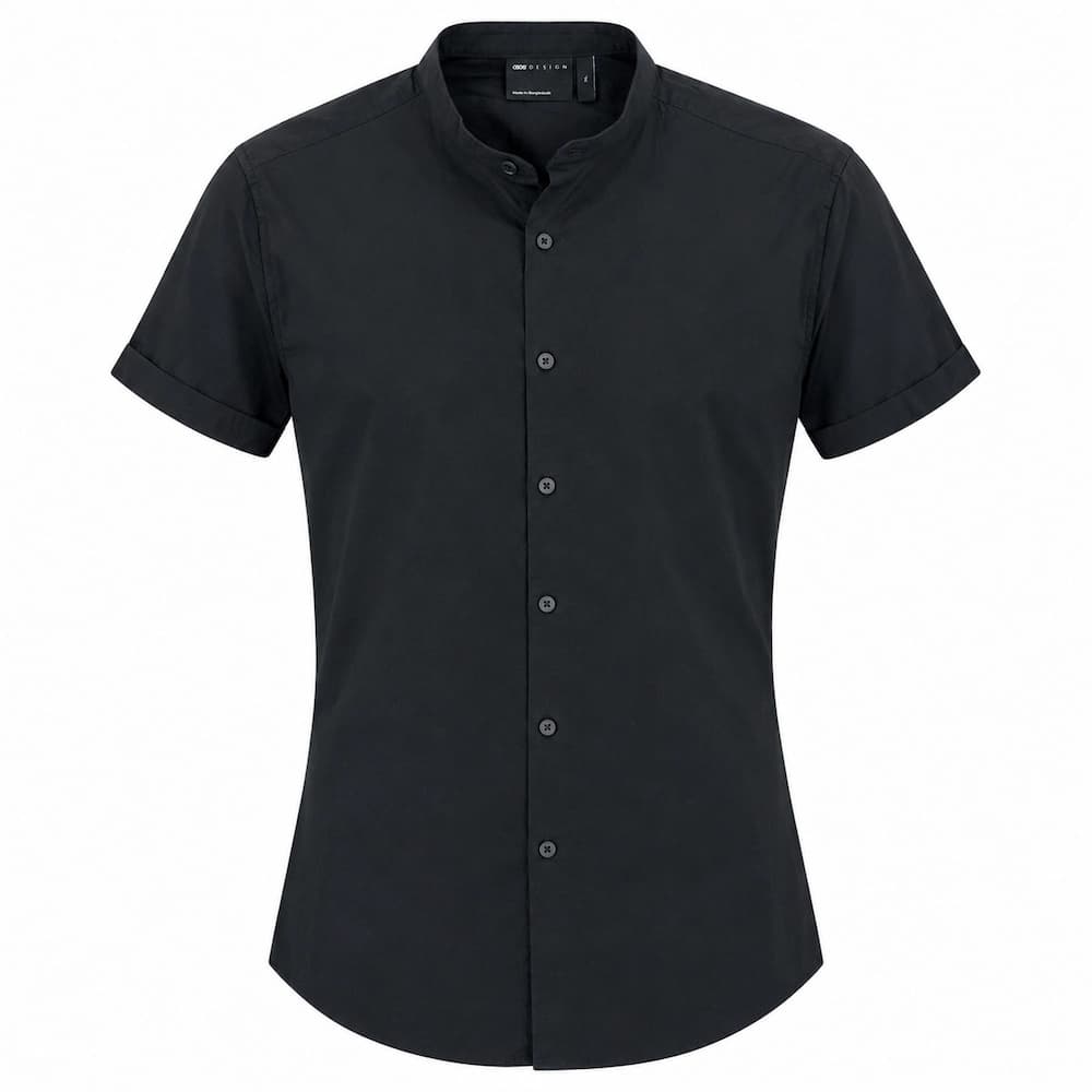 پیراهن مردانه مشکی ASOS یقه دیپلمات XL (L ایران)