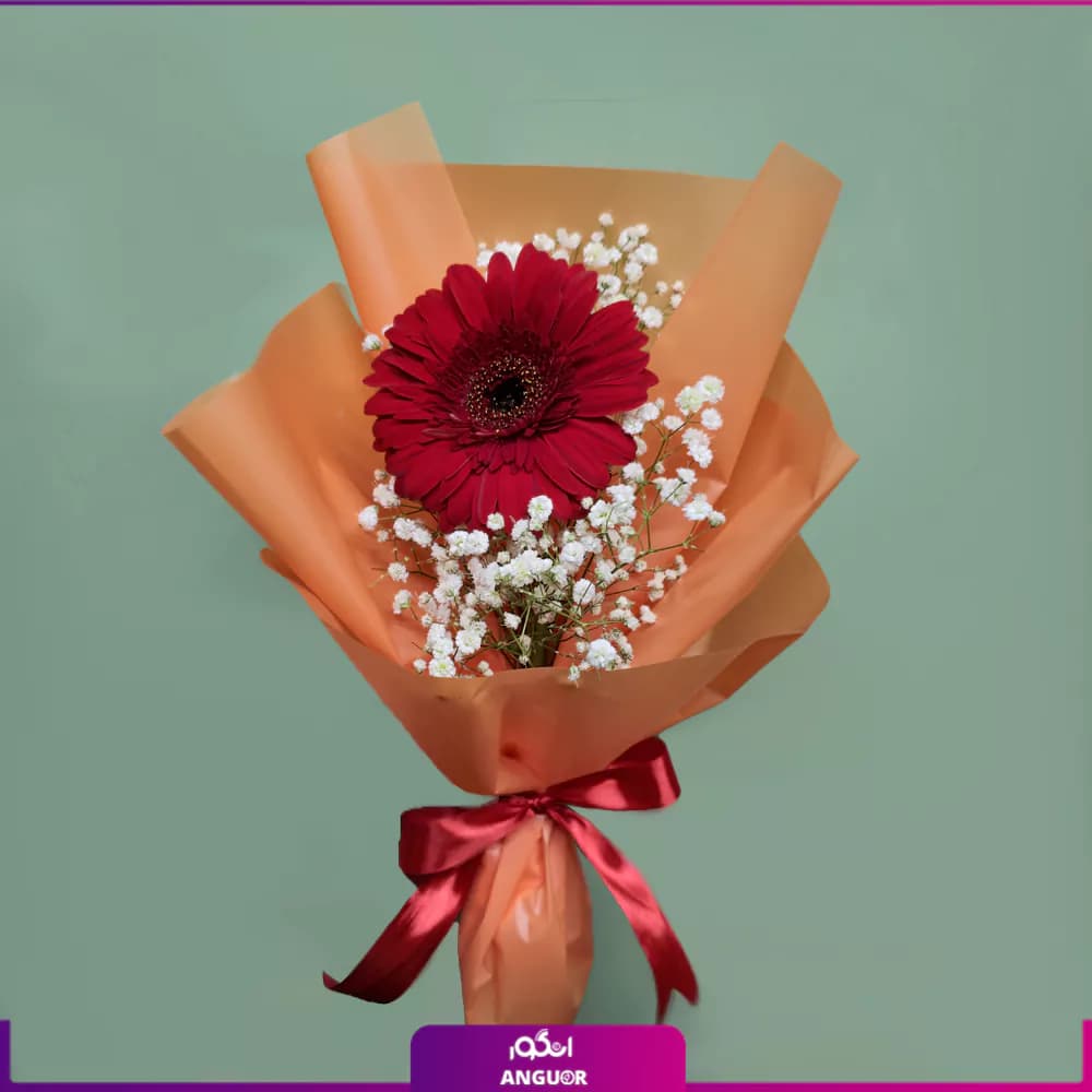 دسته گل تک شاخه ژربرا
