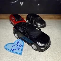 اسباب بازی ماشین شاسی بلند سانتافه فلزی عقب کش رنگ سفید محصول شرکت طاها — تصویر ۶