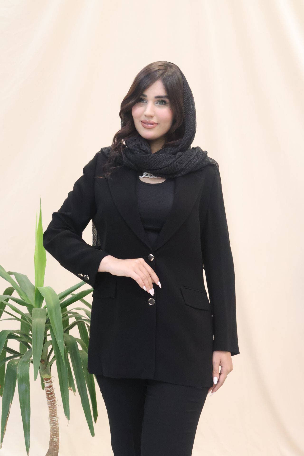 کت شلوار رسمی کرپ کنزو مدل سارین _کد2069