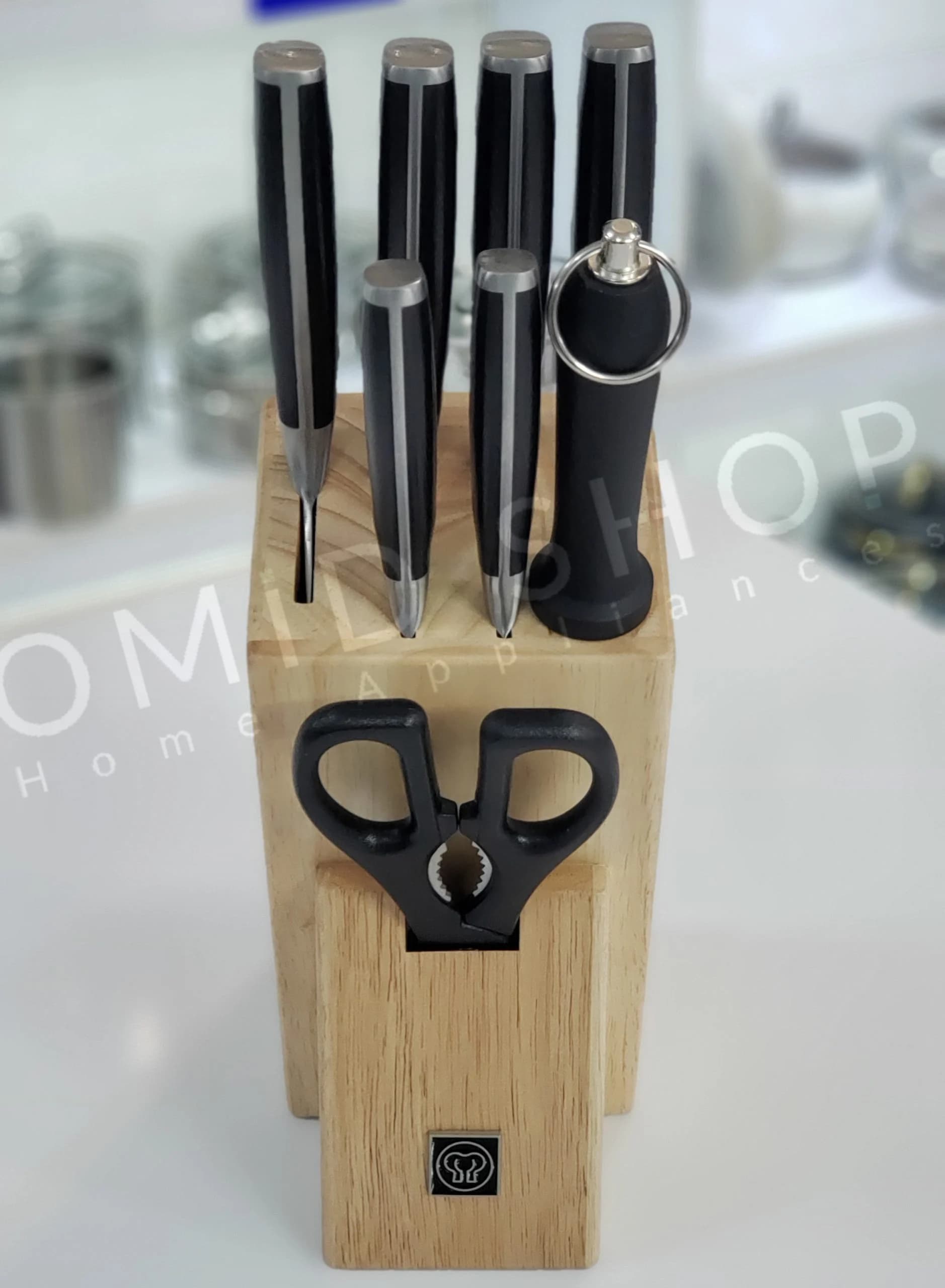 سرویس چاقو آشپزخانه 9 پارچه کرکماز مدل مولتی بلیدA550 — تصویر ۲