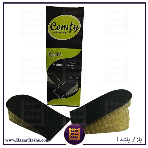 کفی افزایش قد سیلیکونی Comfy مدل 4 لایه 2-7 cm