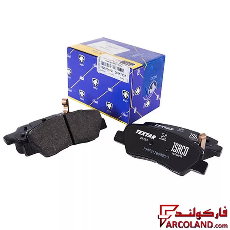 لنت ترمز عقب تکستار ایساکو مدل 1620201603 مناسب پژو 206 تیپ 5 (مدل رانایی)