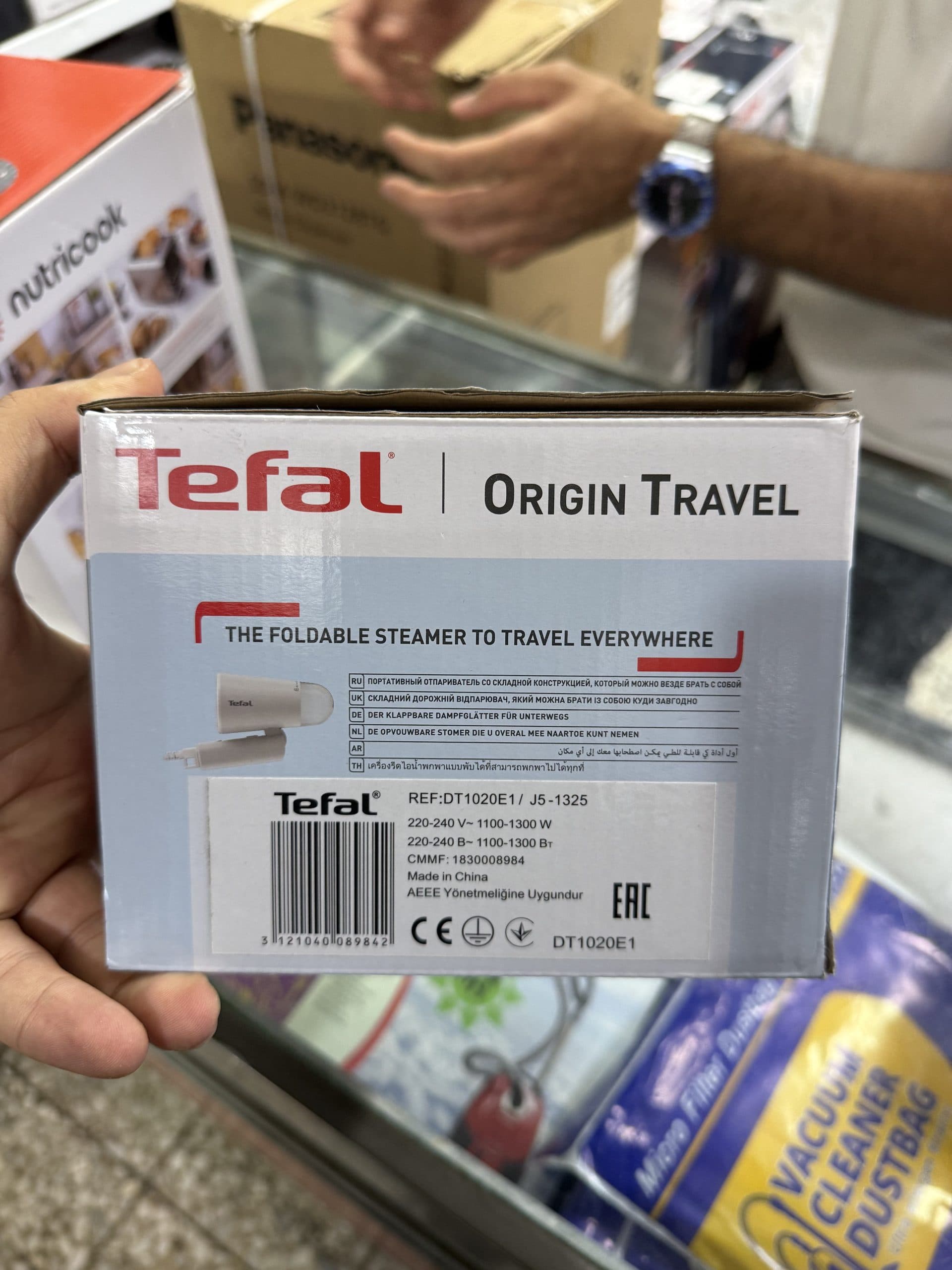 اتو بخارگر دستی تاشو تفال مدل Tefal Origin Travel DT1020E1 اورجینال (عمده و تک) — تصویر ۲