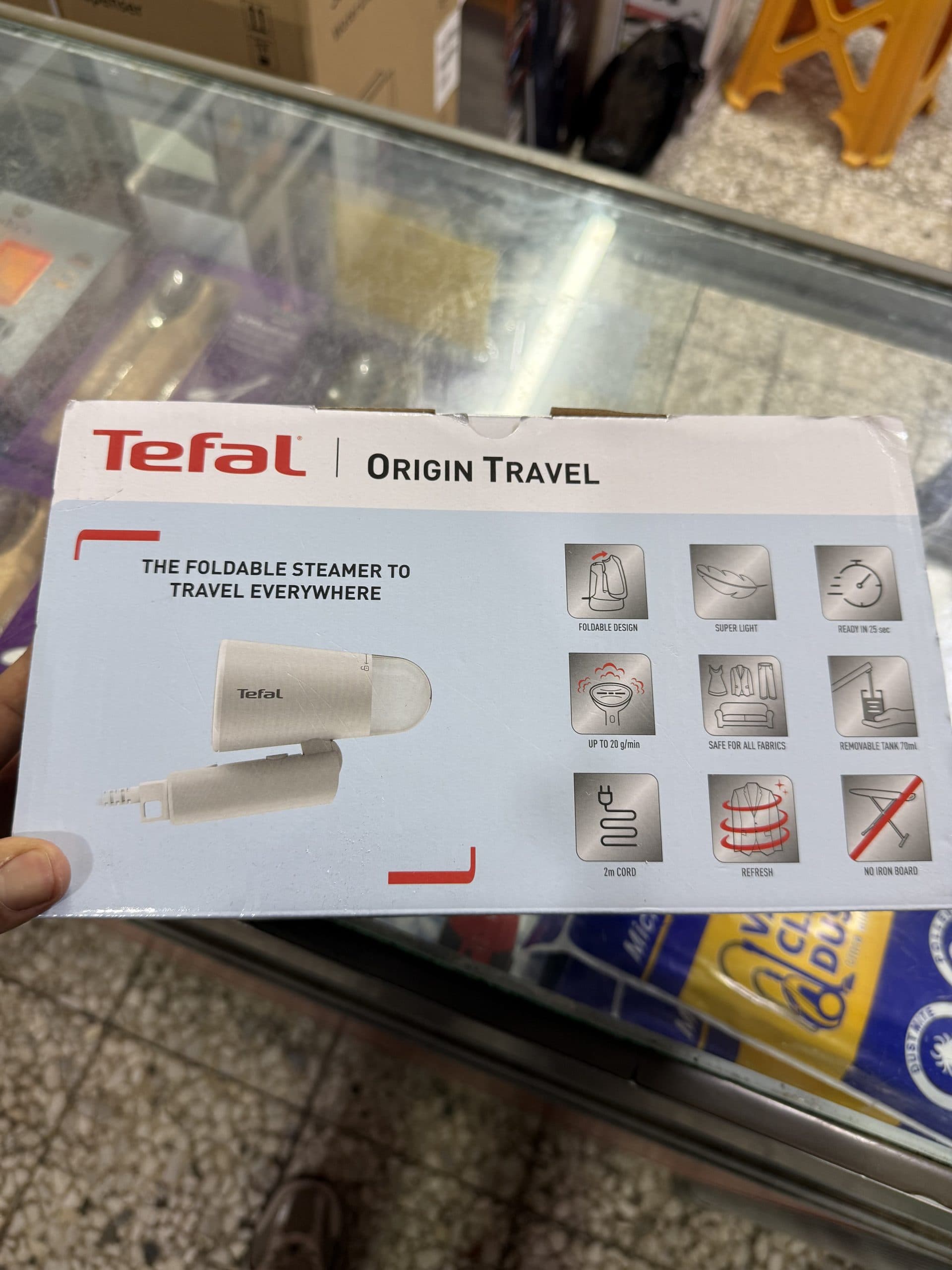 اتو بخارگر دستی تاشو تفال مدل Tefal Origin Travel DT1020E1 اورجینال (عمده و تک) — تصویر ۵