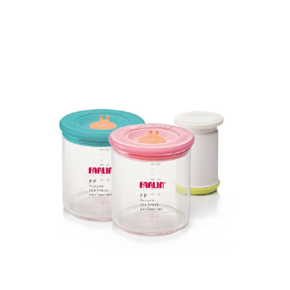 ظرف ذخیره سازی غذای کودک فارلین با دستگاه وکیوم کننده فارلین امریکا farlin storage canister