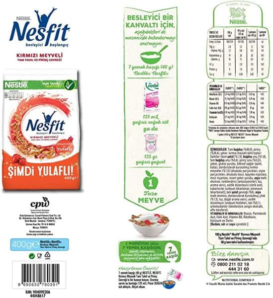 کورن فلکس میوه قرمز نسفیت نستله Nestle Nesfit — تصویر ۳