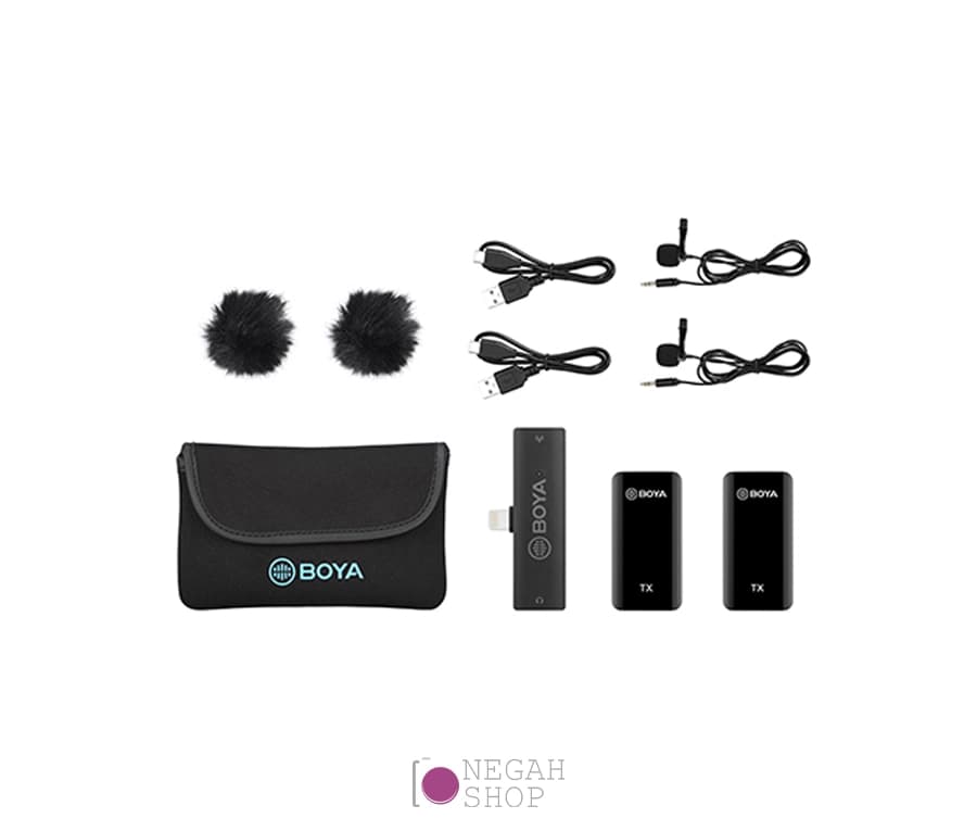 میکروفون بویا Boya BY-XM6-S4 For Lightening دو کاربره — تصویر ۴