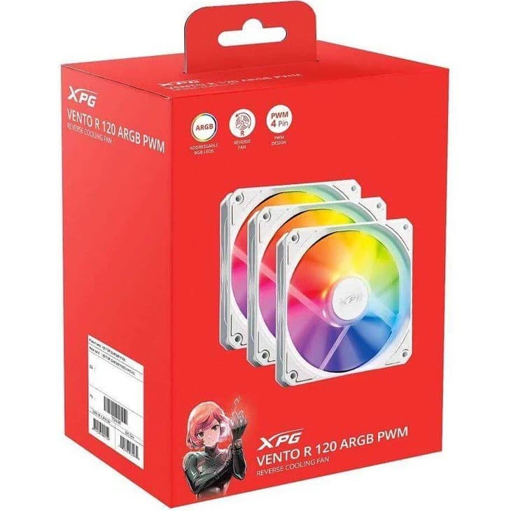 فن کیس XPG Ventor 120 Reverse ARGB 3in1 — تصویر ۸
