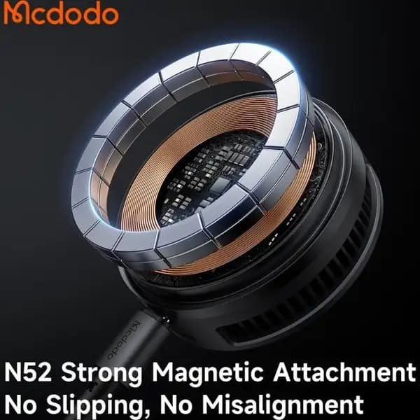 شارژر وایرلس و فن خنک کننده ۲۵ وات مک دودو مدل Mcdodo MagQ Ultra CH-8410 Qi2.2 Magnetic Wireless Charger — تصویر ۵