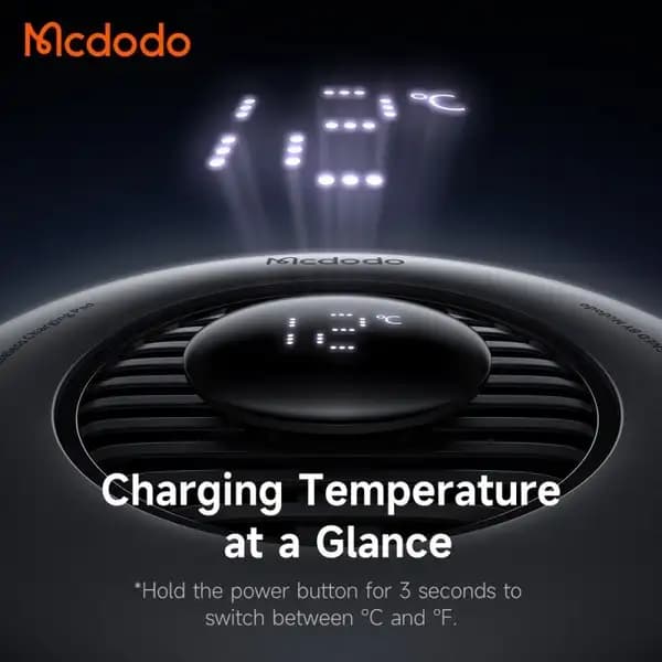 شارژر وایرلس و فن خنک کننده ۲۵ وات مک دودو مدل Mcdodo MagQ Ultra CH-8410 Qi2.2 Magnetic Wireless Charger — تصویر ۶