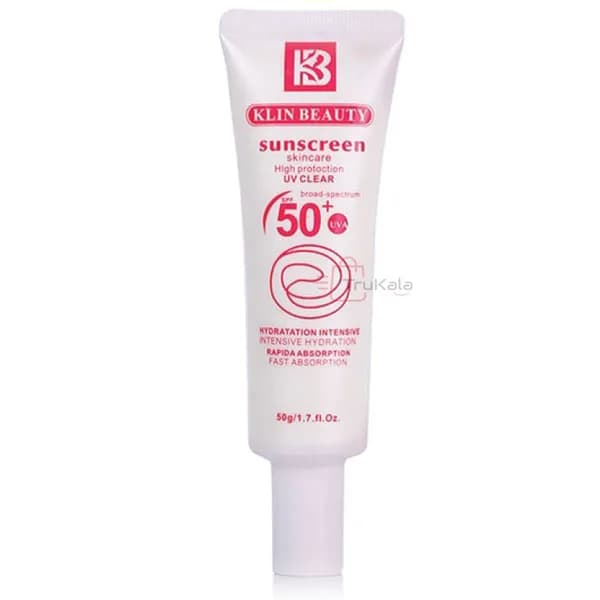 ضد آفتاب پوست نرمال، خشک و حساس کلین بیوتی Klin Beauty حجم 50 میل