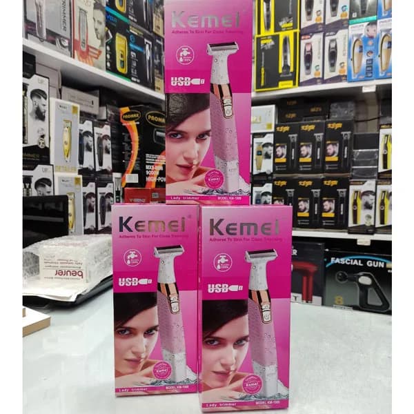 ماشین اصلاح موی بدن و صورت بانوان کیمی Kemei مدل KM-1900 — تصویر ۳
