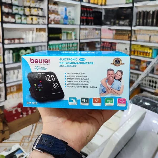 فشارسنج بیورر Beurer اورجینال دارای سخنگوی فارسی مدل BM 102 — تصویر ۴