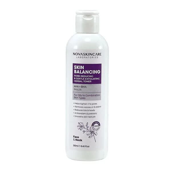 اسکین بالانسینگ تونر نوا اسکین کر novaskincare حجم250میل