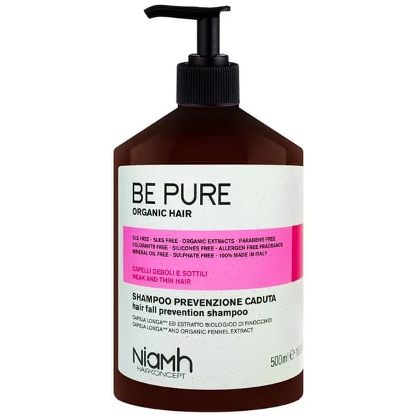 شامپو احیا کننده و ضد ریزش مو بی پیور Be Pure حجم 500 میلی لیتر
