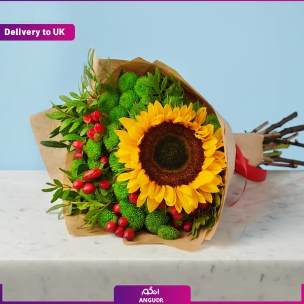 دسته گل آفتاب گردان (تحویل در انگلستان)