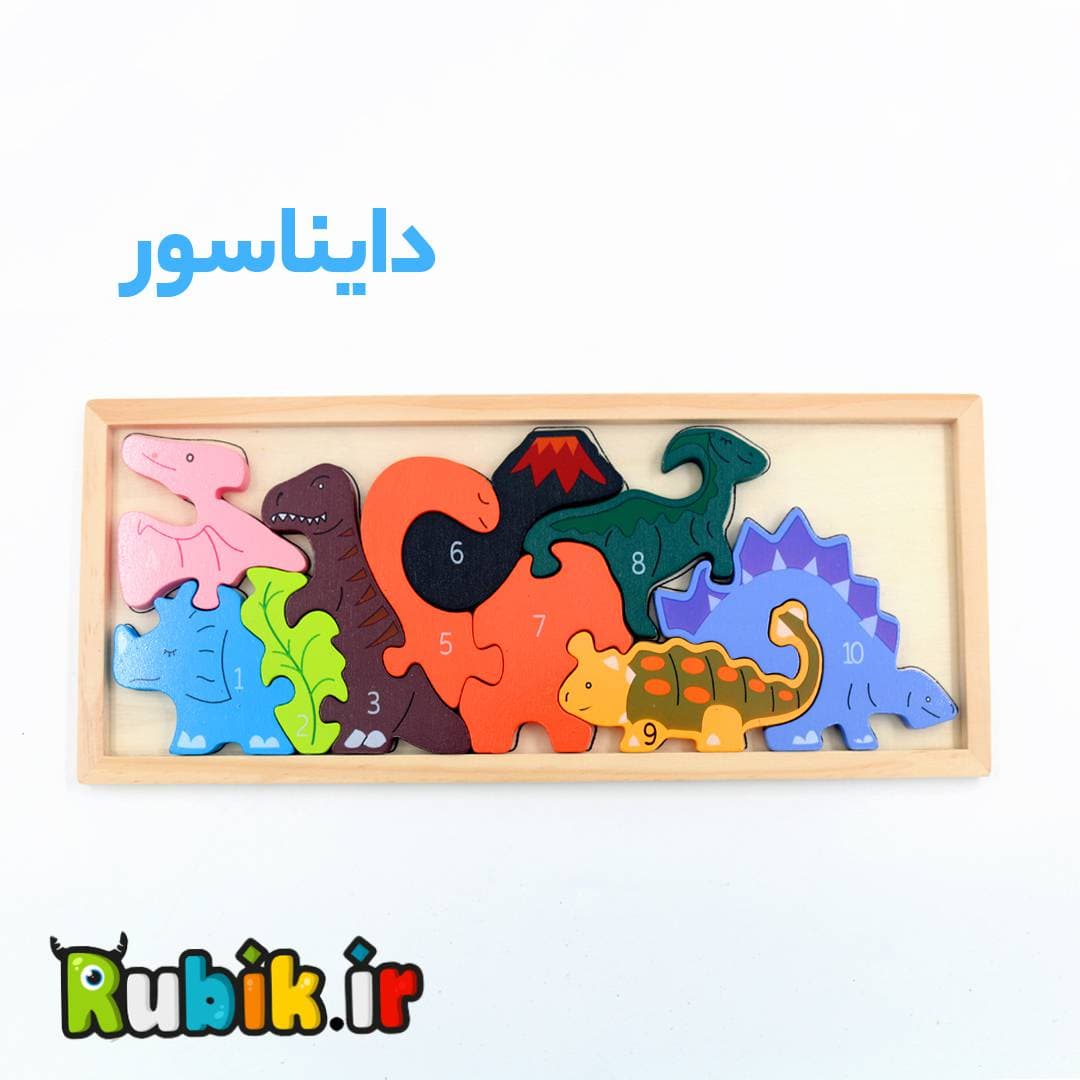 کاتامینو چوبی طرح حیوانات مزرعه (8 طرح) — تصویر ۲
