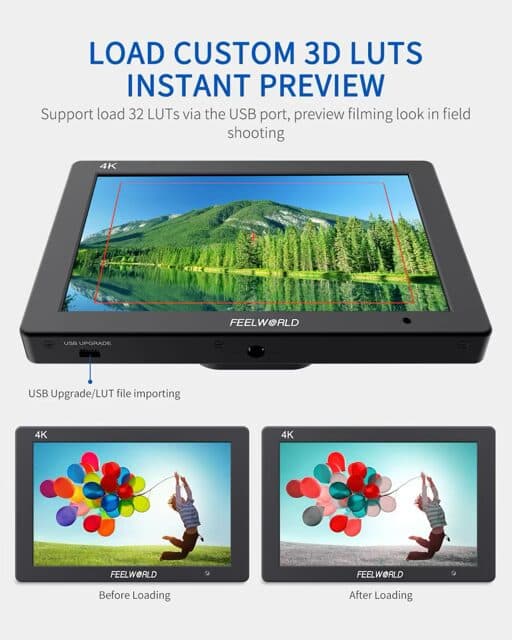 مانیتور فیلورد 7 اینچ | دوربین و گیمبال | FEELWORLD T7 PLUS 7 Inch 3D LUT 4K — تصویر ۲