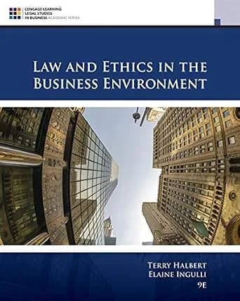 و دانلود نسخه کامل کتاب زبان اصلی Law and Ethics in the Business Environment (MindTap Course List) | دانلود کتاب خارجی