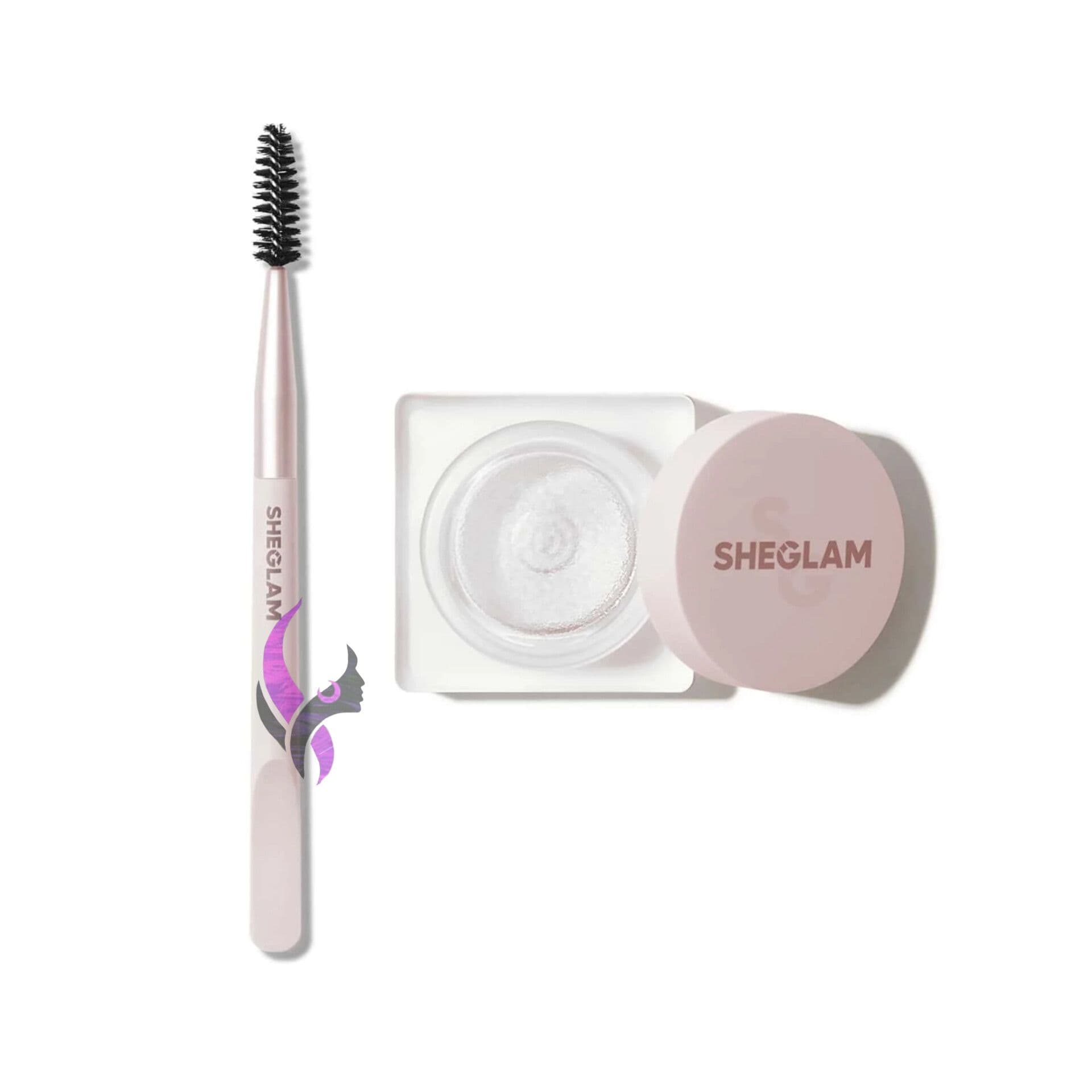 ژل ابرو کاسه ای SHEGLAM set me up hold شیگلم + اپلیکاتور دو طرفه | 5 گرم