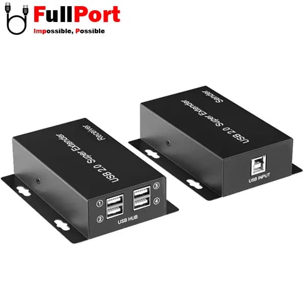 توسعه دهنده USB روی کابل شبکه 60 متر کی نت مدل K-EXUSB060 — تصویر ۲