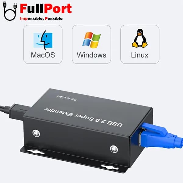 توسعه دهنده USB روی کابل شبکه 60 متر کی نت مدل K-EXUSB060 — تصویر ۵