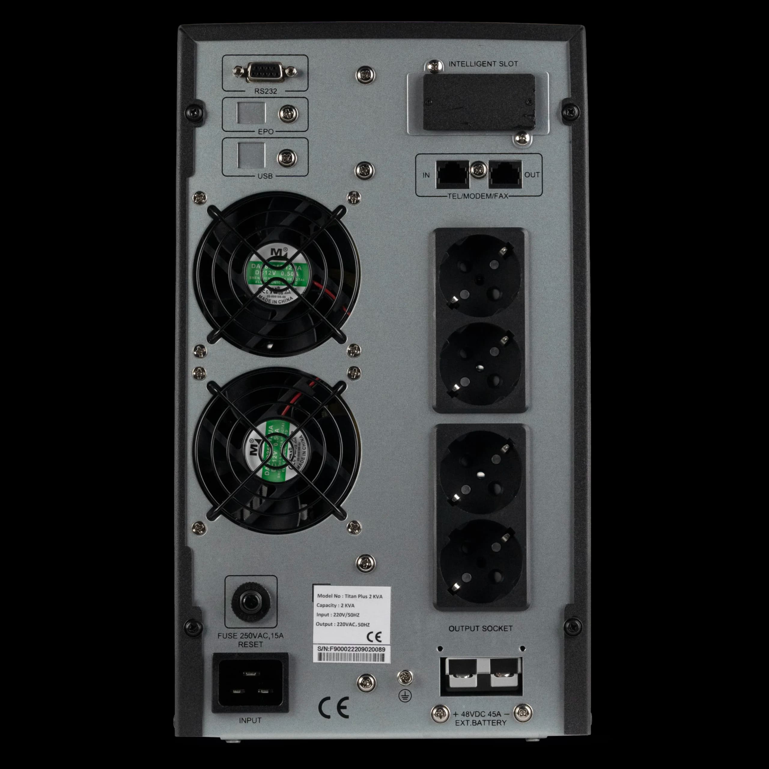یو پی اس فاران Titan plus 2kva آنلاین (باتری داخلی) — تصویر ۲
