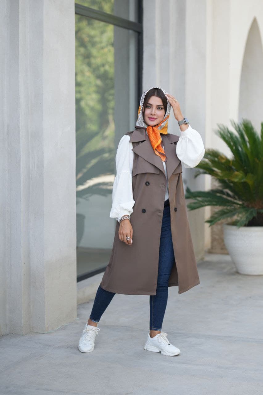 مدل ترنچ کت بلندپاییزه