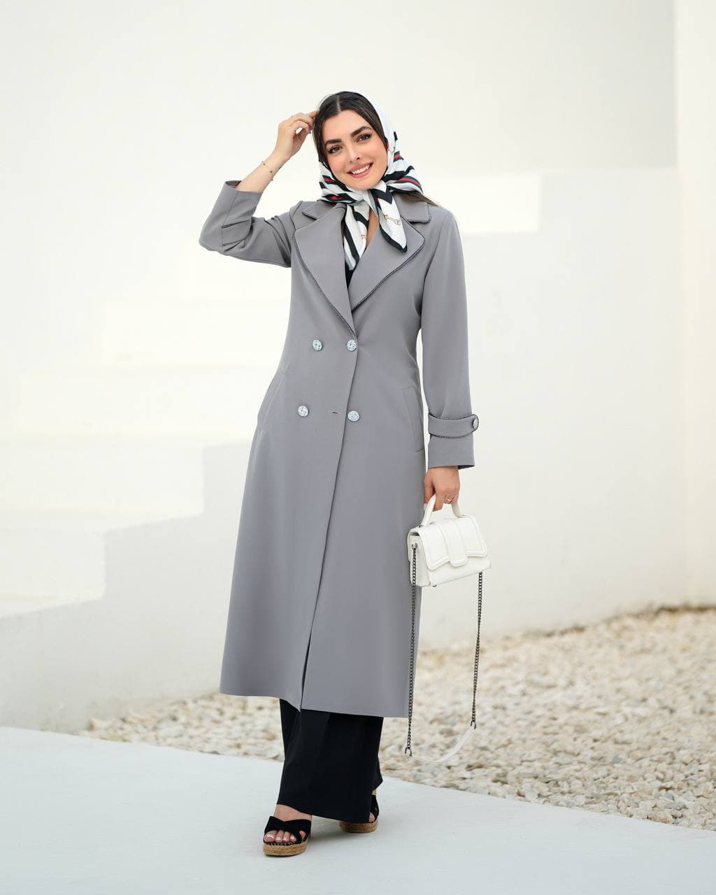 مدل مانتوکلاسیک 4دکمه پاییزه