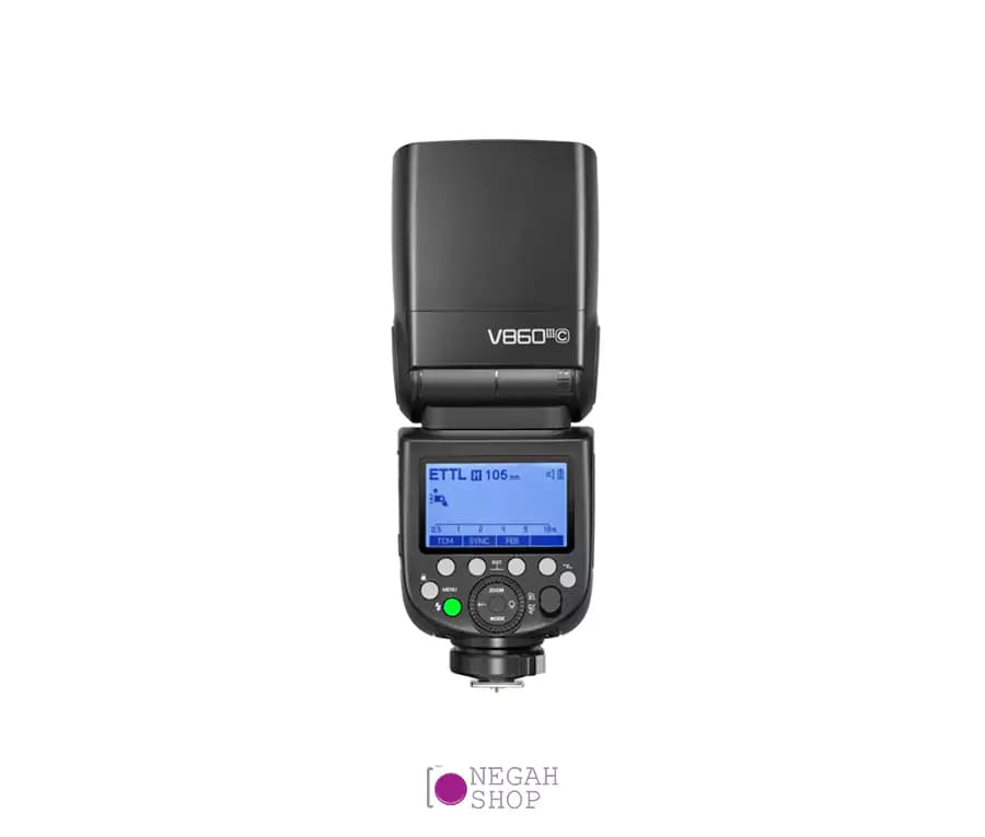 فلاش اکسترنال گودکس Godox V860 III C برای کانن به همراه باتری اضافه — تصویر ۵