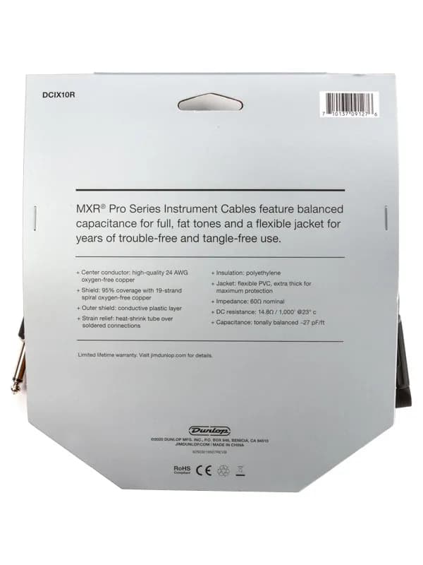 کابل اینسترومنت MXR Pro Series Instrument Cable 10ft R — تصویر ۲