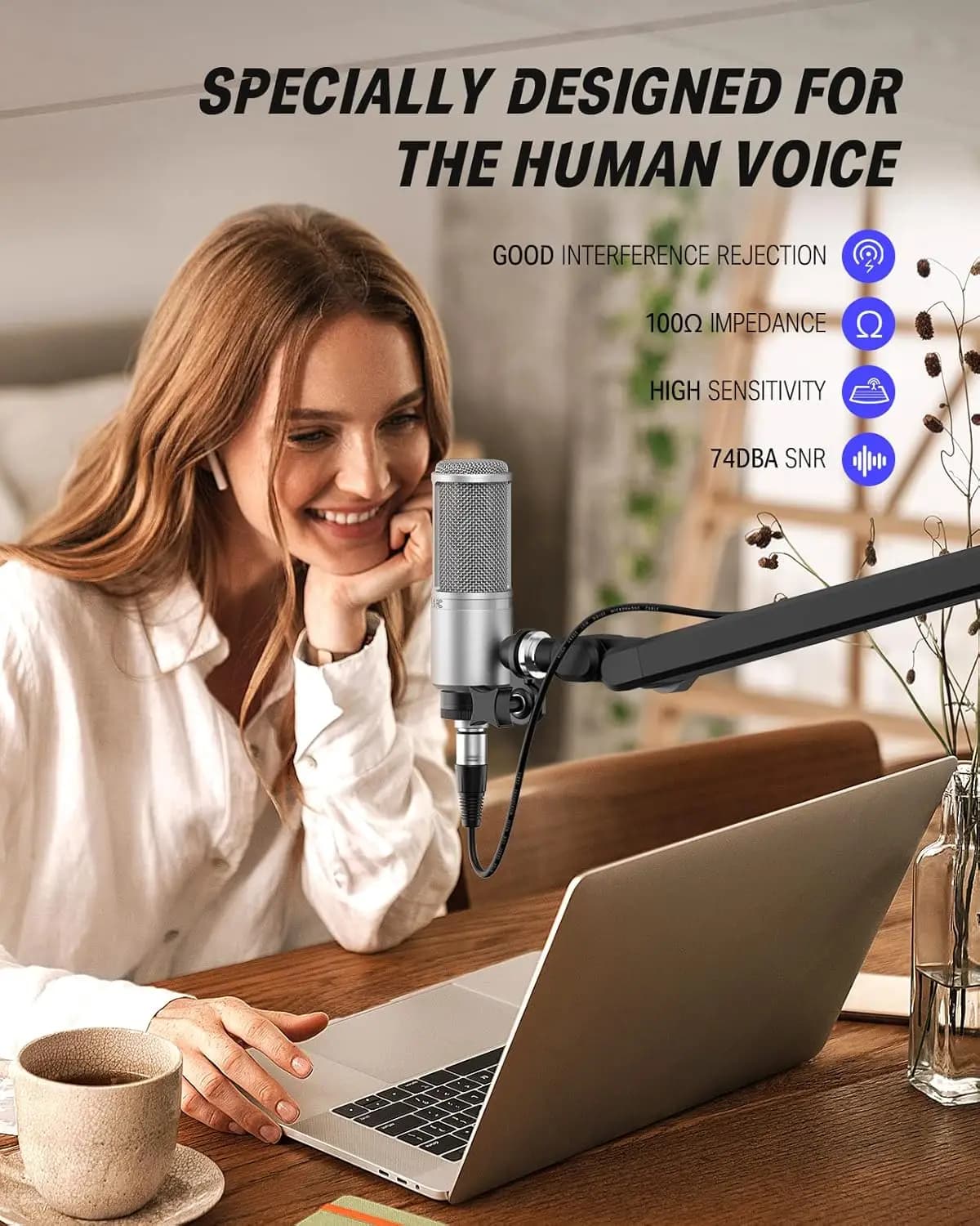 میکروفون Donner DC-20 Large Diaphragm Condenser Microphone — تصویر ۴
