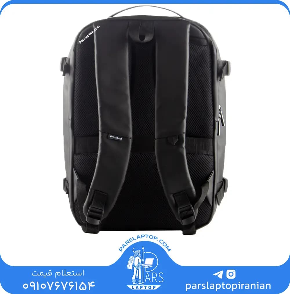 کوله پشتی لپ تاپ پرزیدنت مدل Legato مناسب برای لپ تاپ 15.6 اینچی — تصویر ۴
