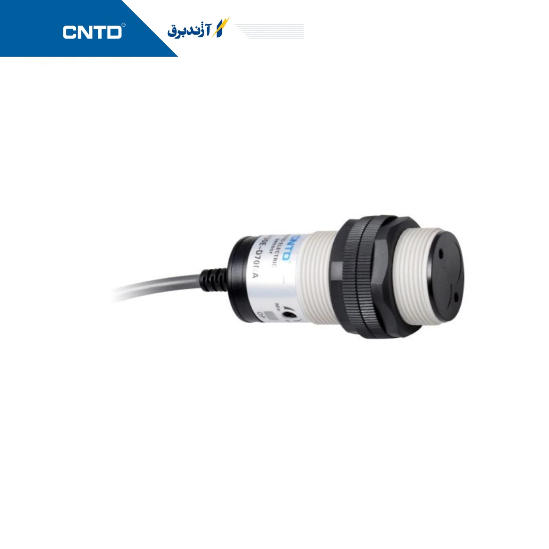 سنسور نوری قطر 30mm فاصله دید 70cm (قابل تنظیم) خروجی NPN نوع دیفیوزر