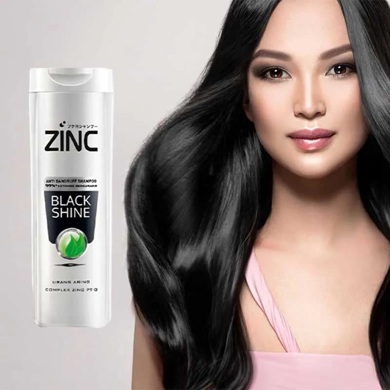 شامپو سر زینک Zinc Black Shine براق کننده و درخشان کننده مو حجم 340 میلی لیتر — تصویر ۲