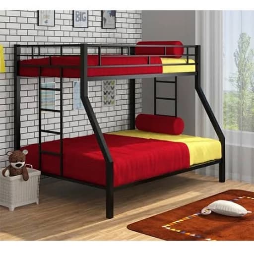 تخت فلزی دوطبقه رسینگ / تخت خواب مبلمان فرنا مدل 1143886