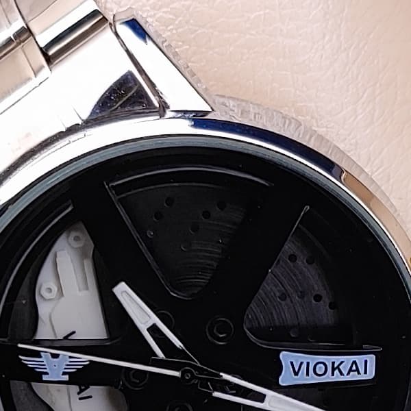 ساعت مچی برند VIOKAI اورجینال مدل رینگی نقره ای مشکی سفید — تصویر ۷