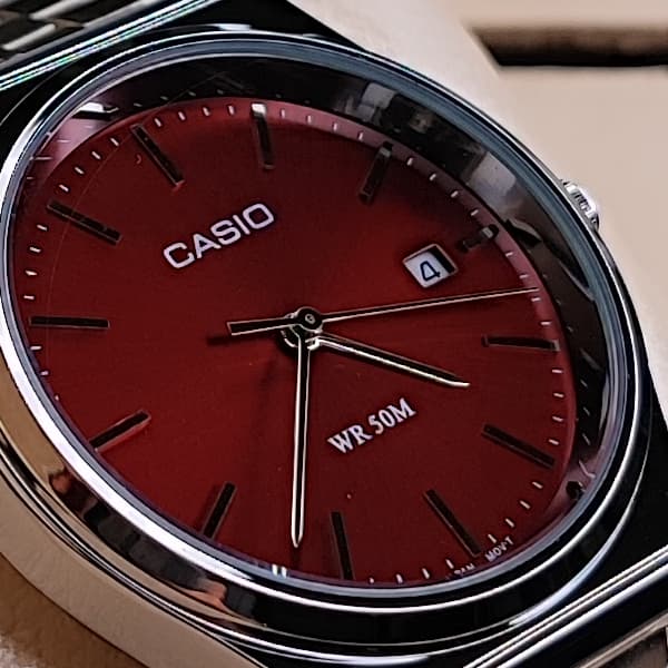 ساعت مچی مردانه Casio گادفادر بند استیل گیلاسی — تصویر ۷