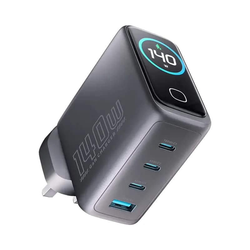 شارژر دیواری پاورولوژی مدل POWEROLOGY PWGAN140WBK — تصویر ۳