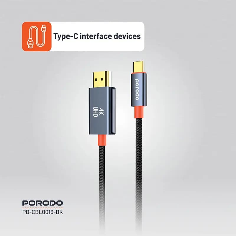 کابل HDMI پرودو مدل PORODO PD-CBL0016-BK — تصویر ۳