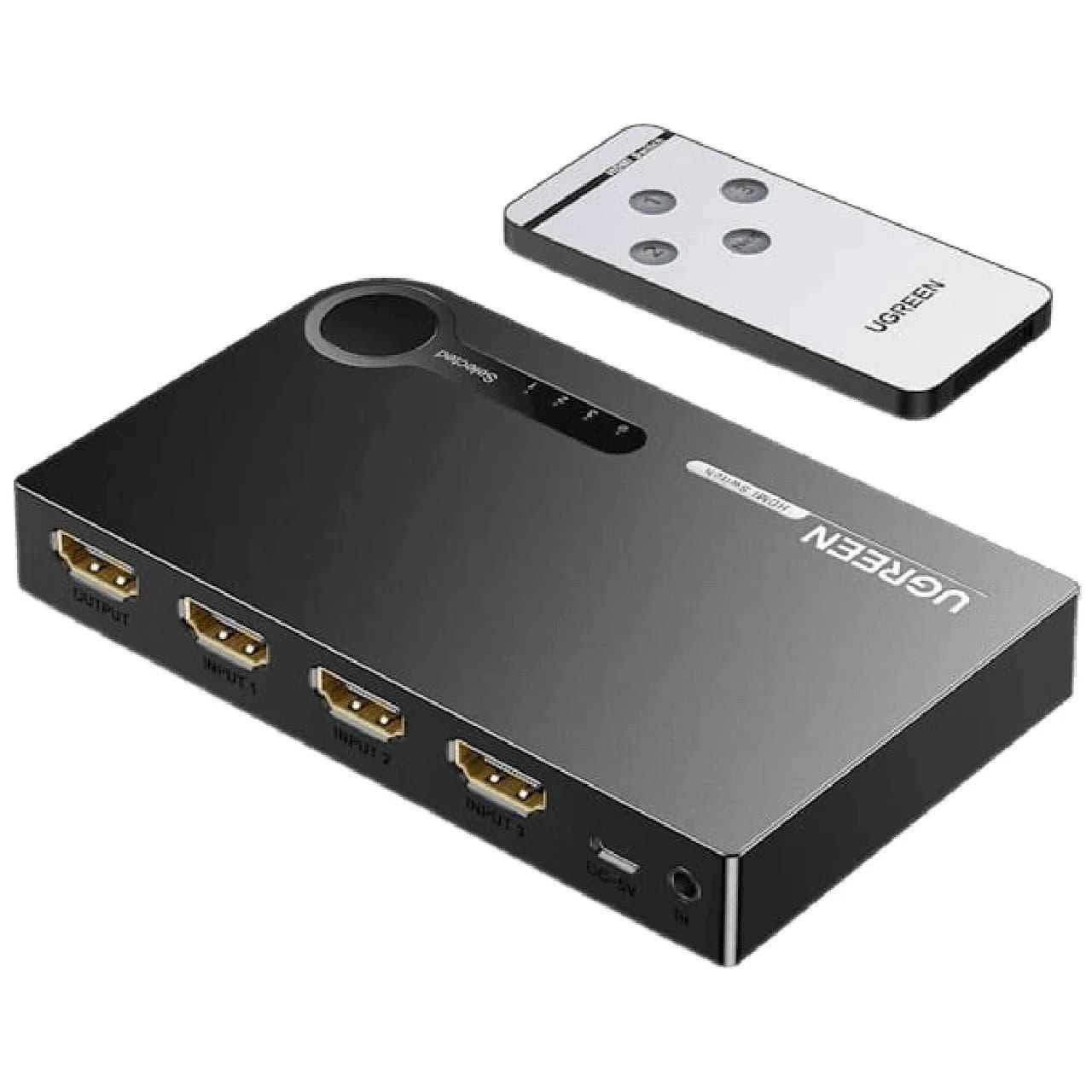 سوئیچ 3 پورت UGREEN HDMI 3D 4K مدل 40234