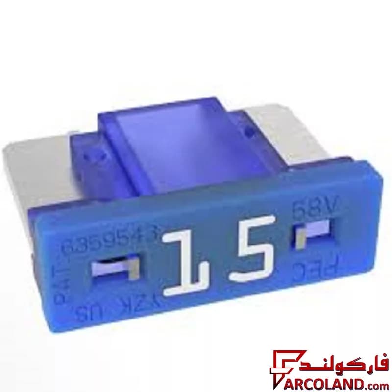 مینی فیوز پایه کوتاه (تویوتایی) خودرو دوشاخ ژاپنی پک (PEC) 15 آمپر