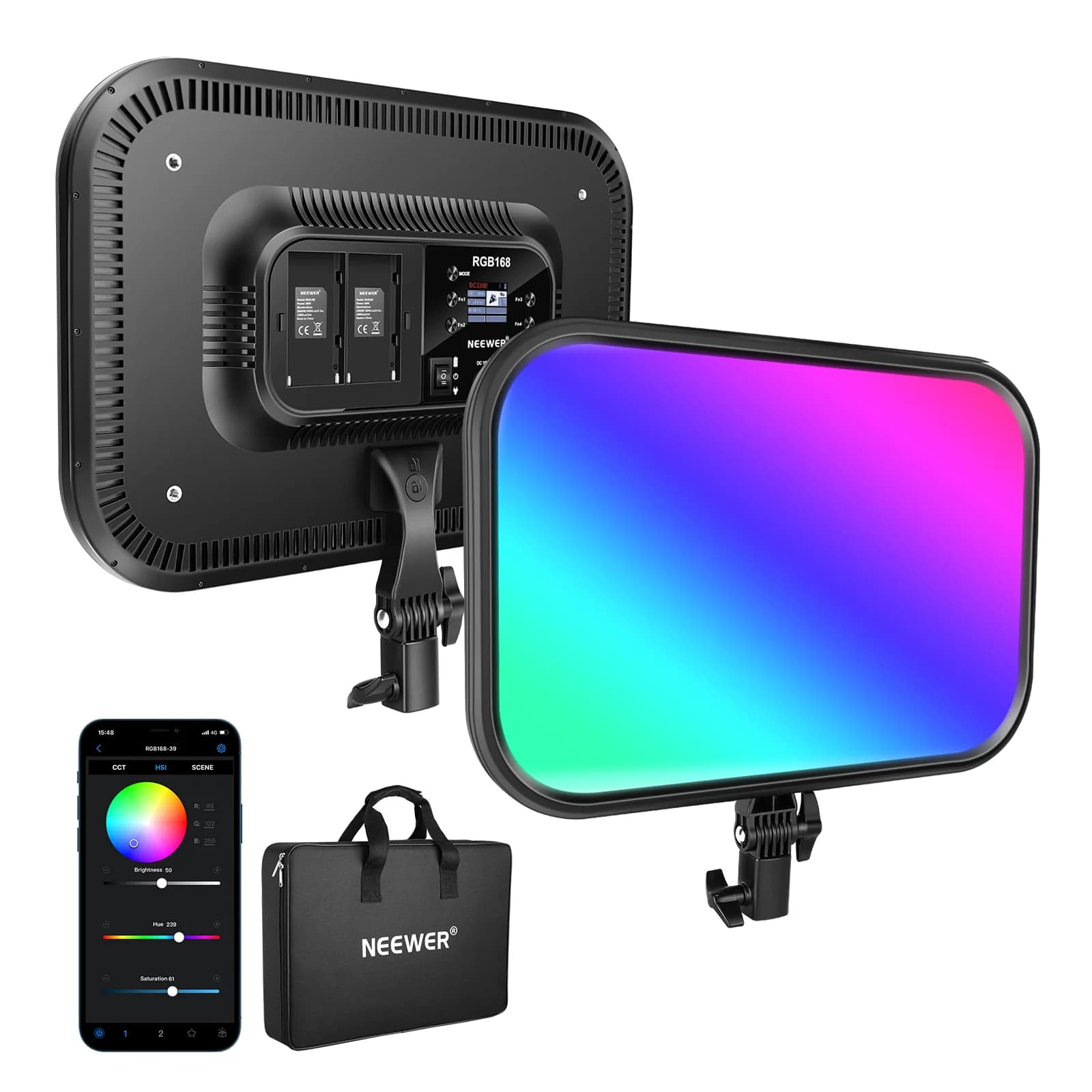 پنل نور ویدئویی NEEWER RGB168