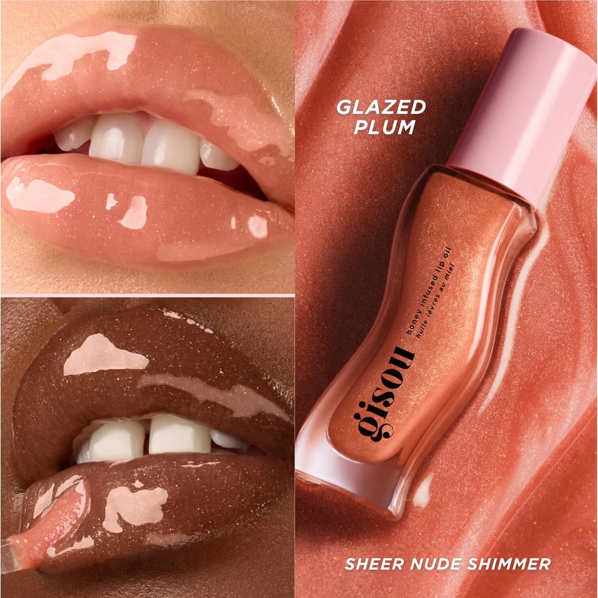 لیپ اویل گیسو با عصاره عسل-Honey Infused Lip Oil رنگ Glazed Plum — تصویر ۴